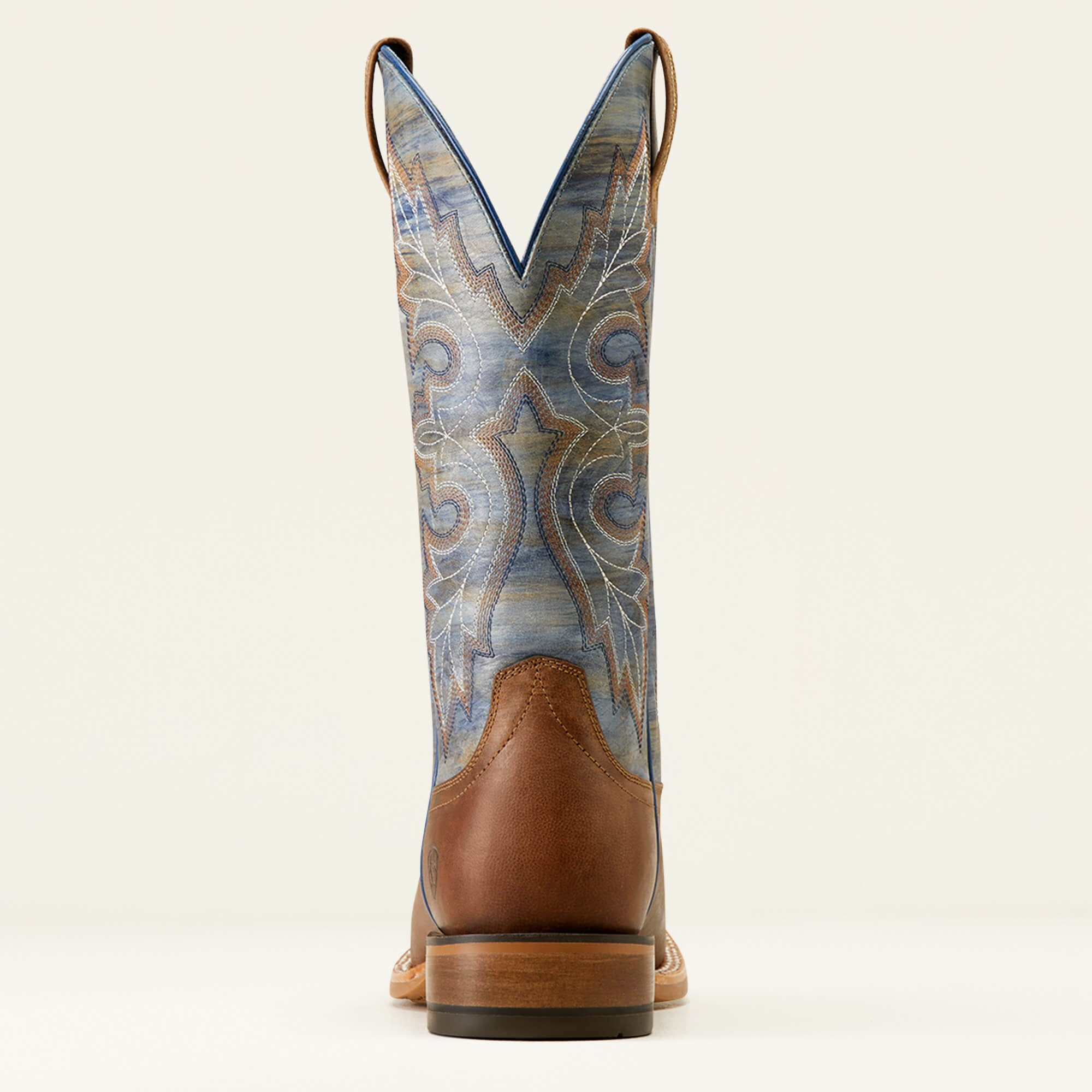 Ariat Standout Cowboy Boot in Loco Brown Cloud Blue