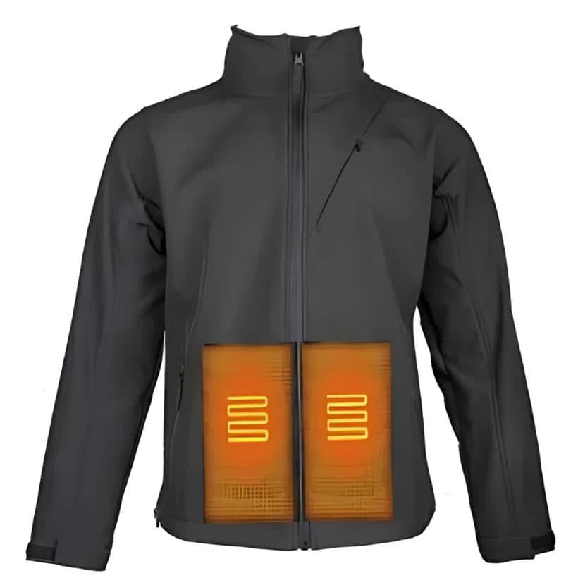 Women's Heated Soft Shell Jacket with Built-In Heating Pads