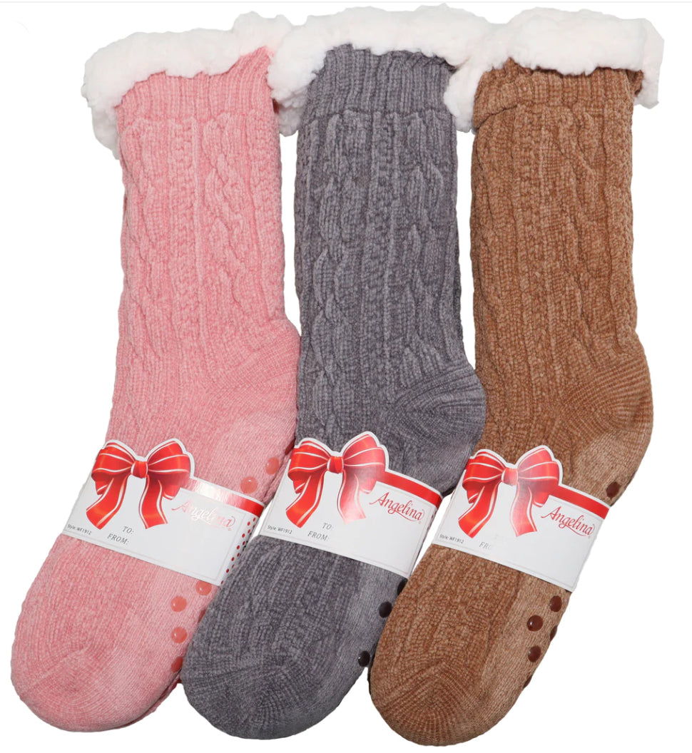 Women’s Sherpa Lined slipper socks