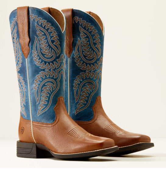 Women’s Ariat Cattle Caite Stretchfit Western Boot WIDE Width