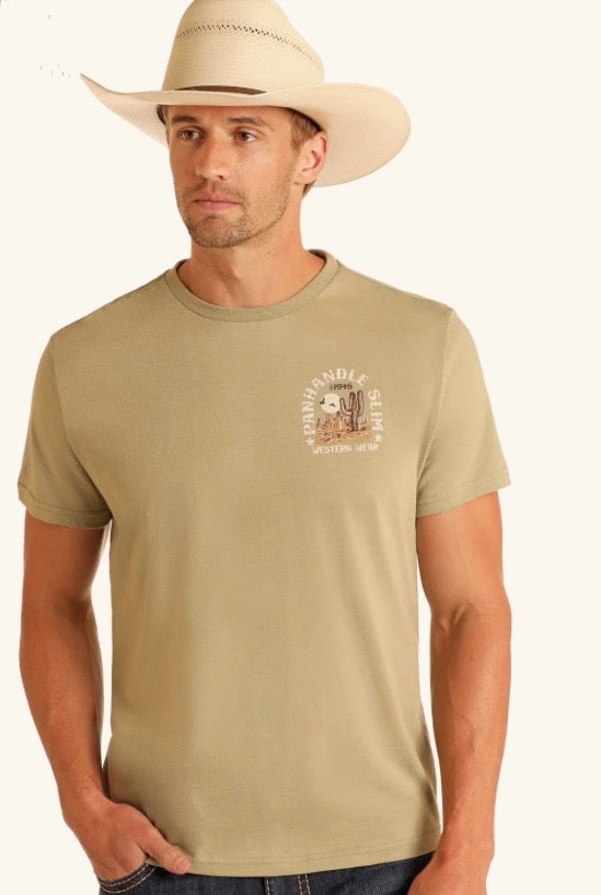 Panhandle Men’s Olive Cactus Tee