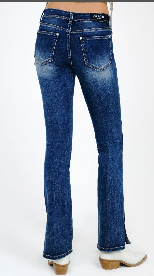 Grace in L.A. Dark bootcut Denim 30” inseam