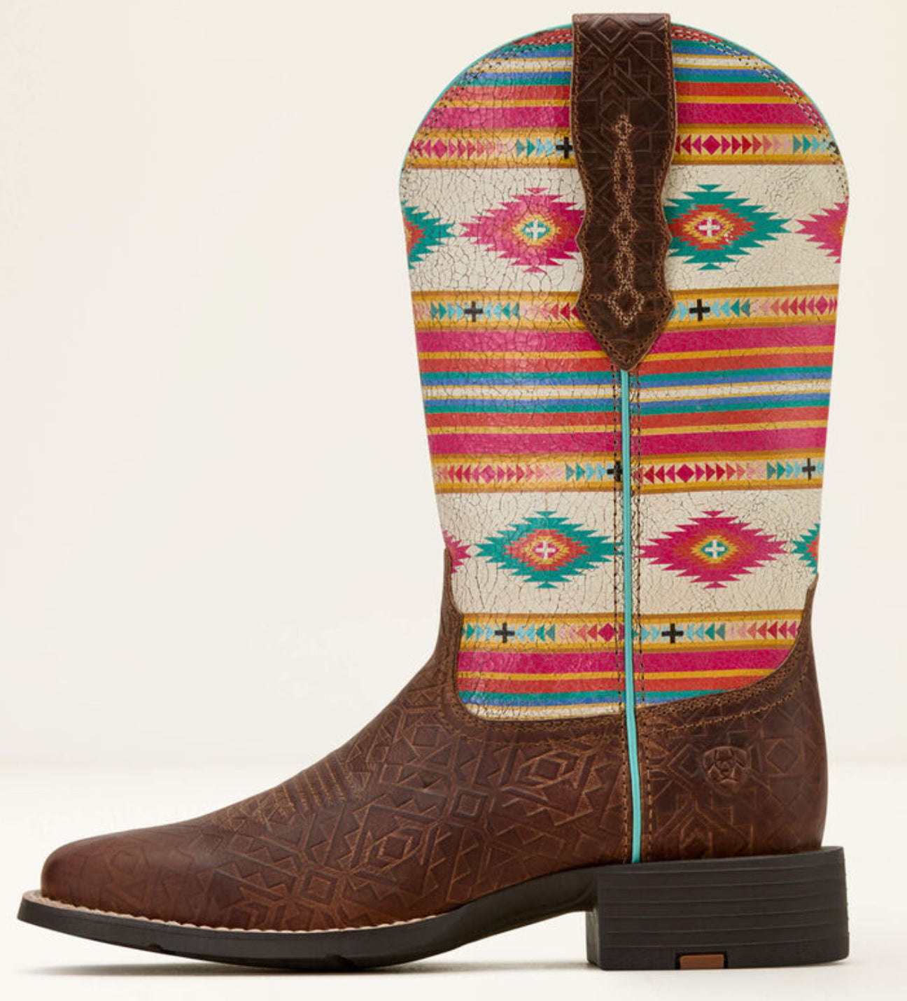 Women’s Ariat Round Up Wide Square Toe StretchFit Western Boot