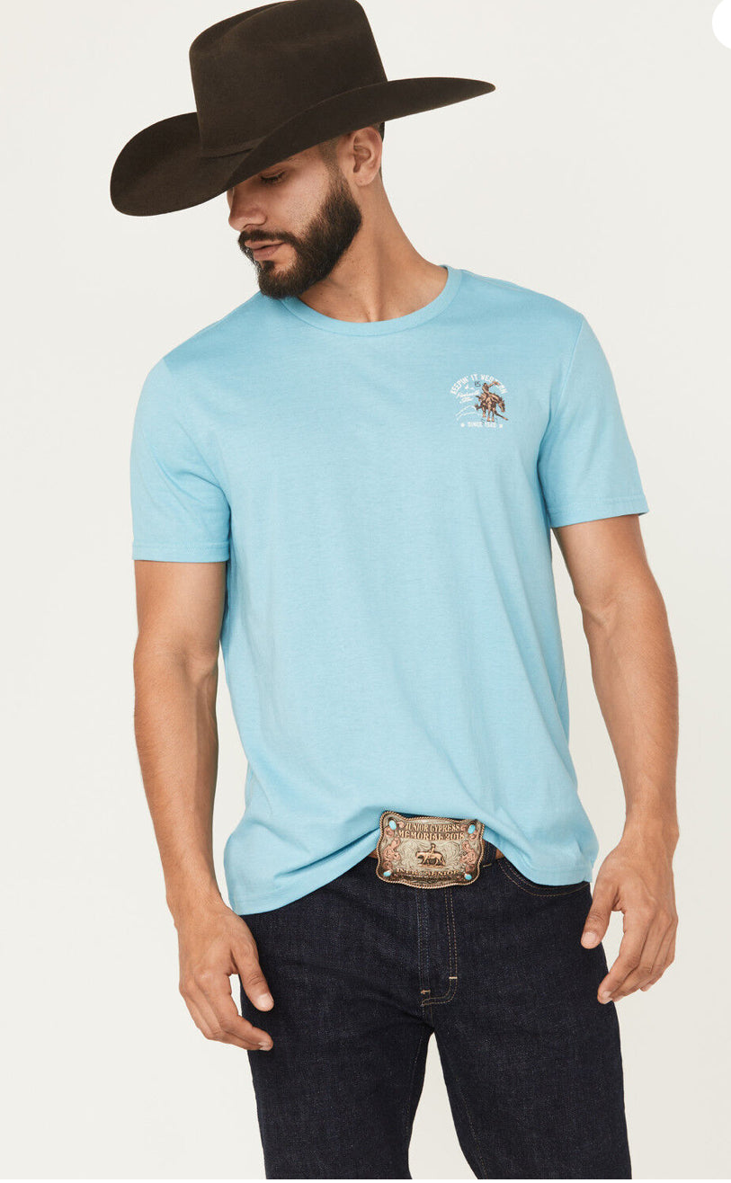 Men’s Panhandle Slim Blue Keep It Western Tee