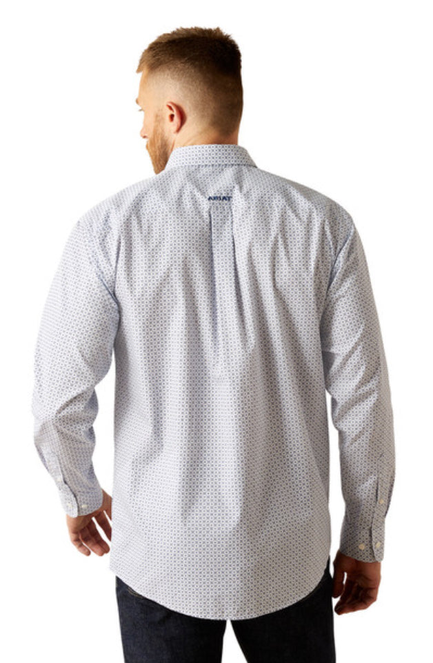 Men’s ARIAT WF CLASSIC DANNY BLUE PRINT - MENS SHIRT