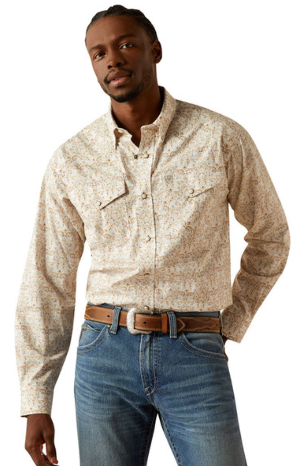 ARIAT Men’s WELLINGTON SNAP KHAKI PRINT
