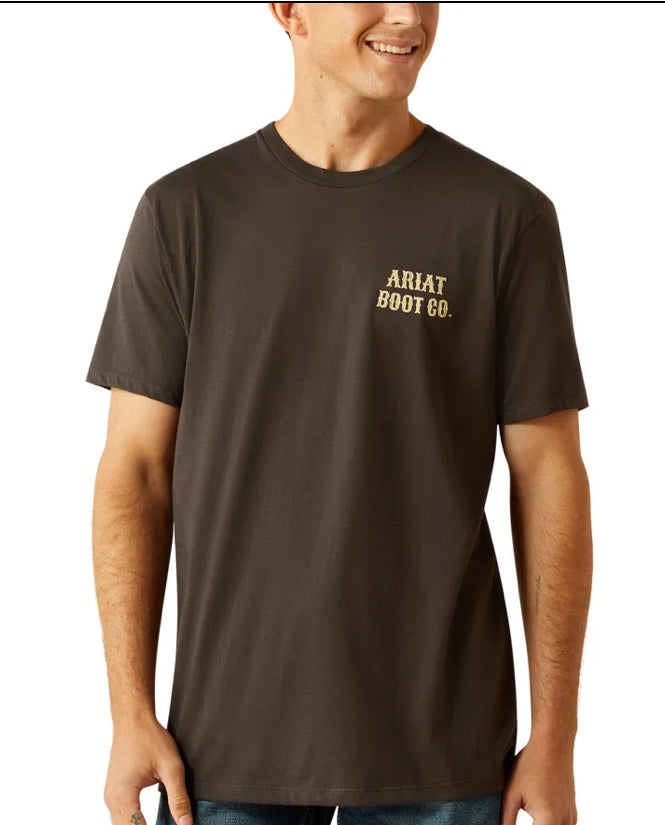 Ariat Men’s Brown Cocky Cowboy Graphic T-Shirt