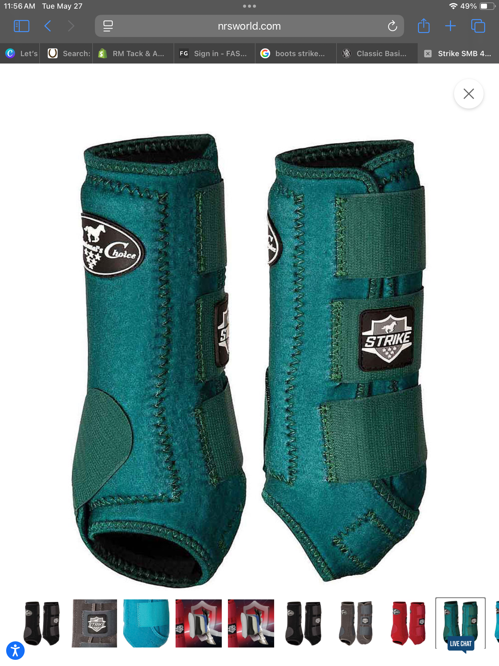 Professionals Choice Strike SMB Protective Splint Boots 2 Pack