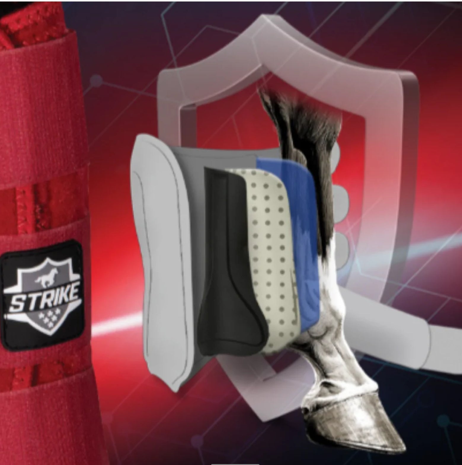 Professionals Choice Strike SMB Protective Splint Boots 2 Pack