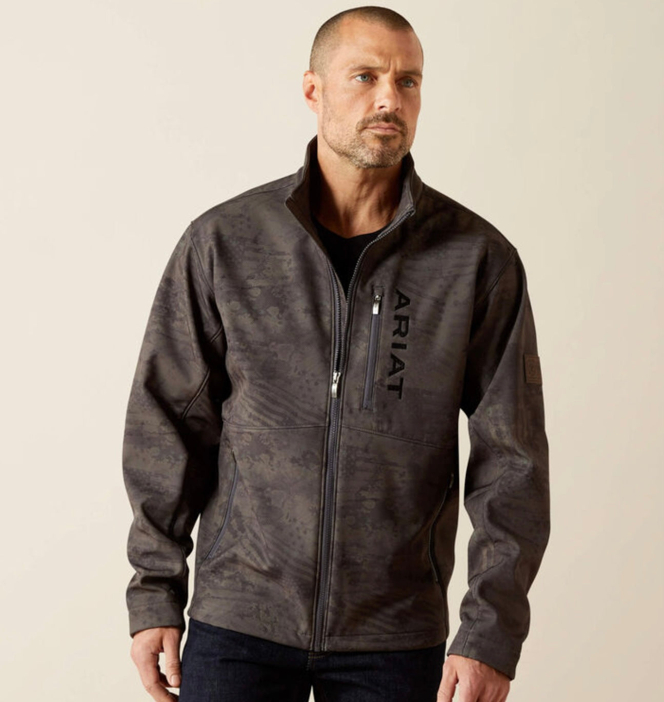 Men’s Ariat Phantom Patriot Flag Softshell Jacket