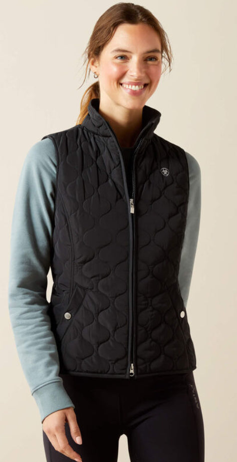 Women’s Ashley Black Vest w/ Horse Lining