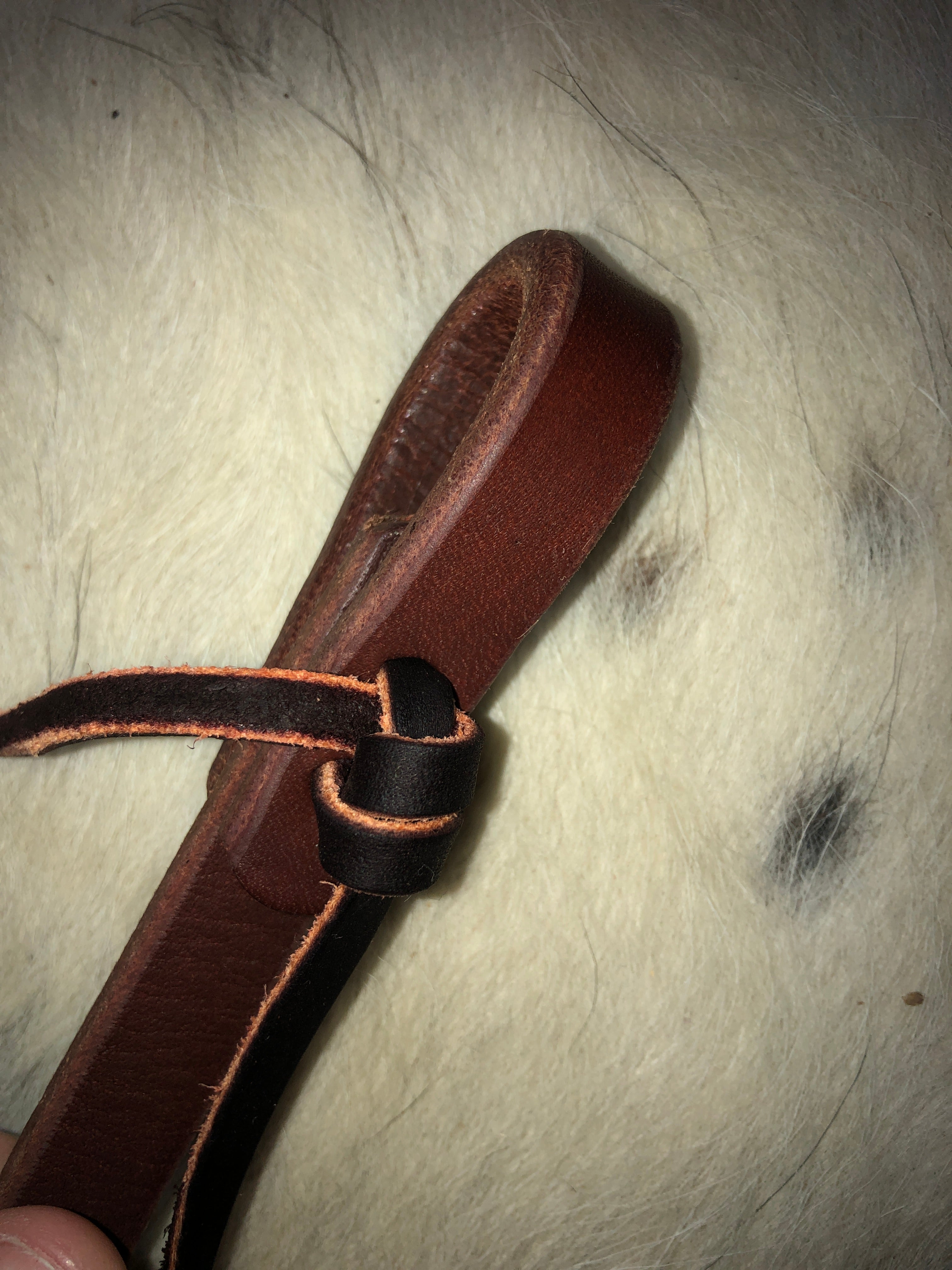 Oiled Harness Leather Split Reins