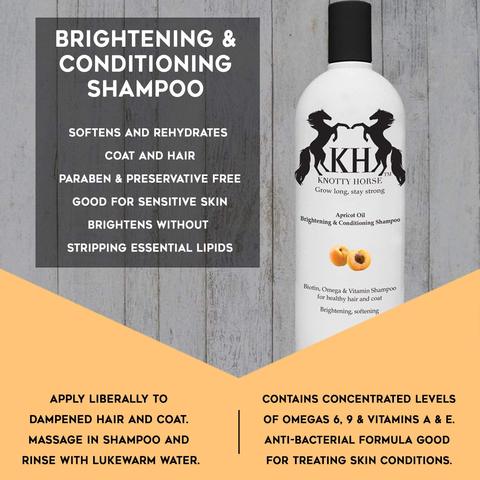 Knotty Horse Apricot Oil Brightening & Conditioning Shampoo - RM Tack & Apparel