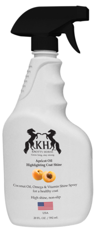 Knotty Horse Apricot Oil Highlighting Coat Shine – RM Tack & Apparel