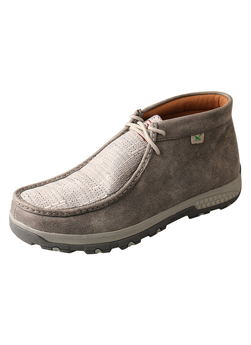 Twisted X Men’s Chukka Grey/Light Grey Driving Moc Shoe with CellStretch® - RM Tack & Apparel