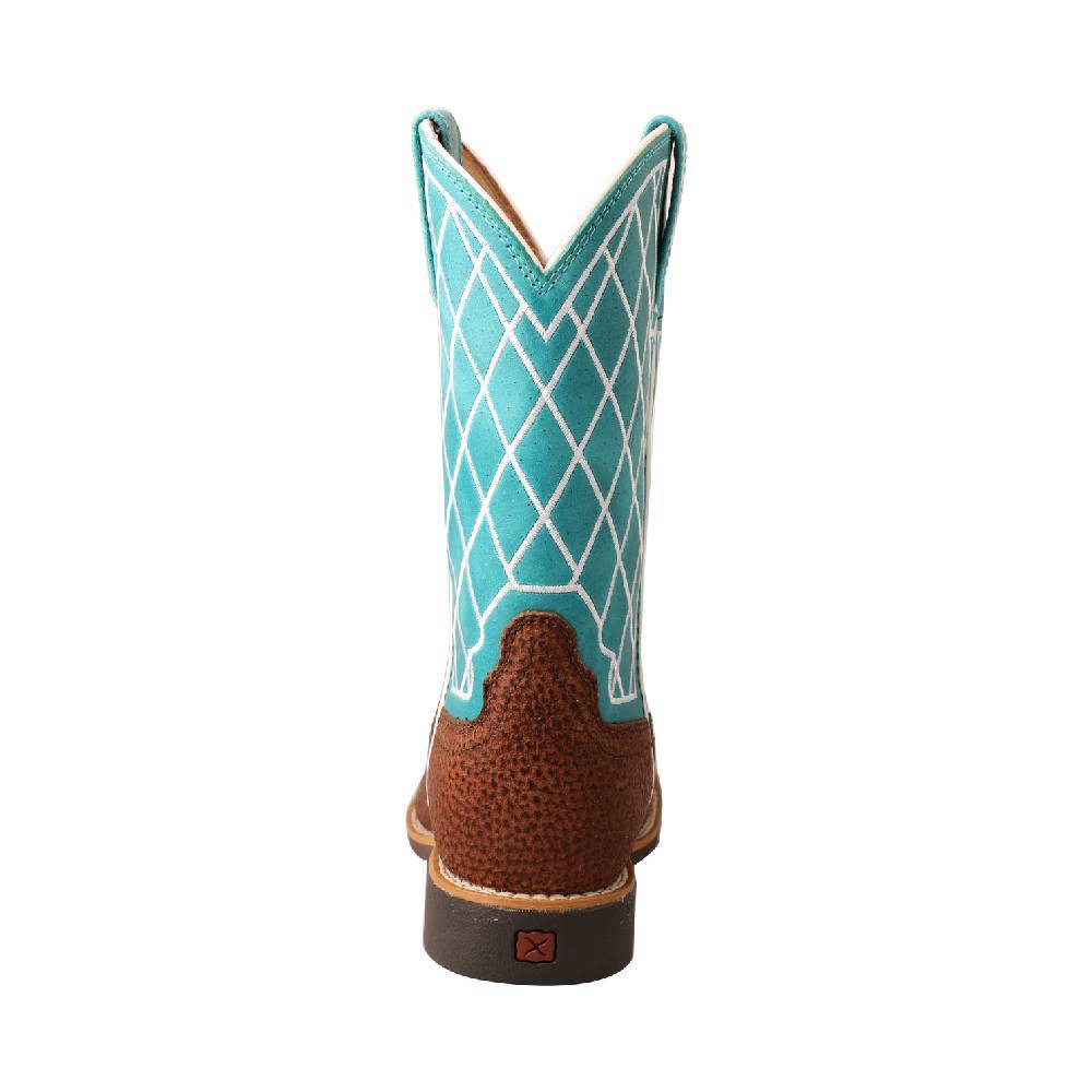 Twisted X Kid's Top Hand Boot and Distressed Saddle and Teal