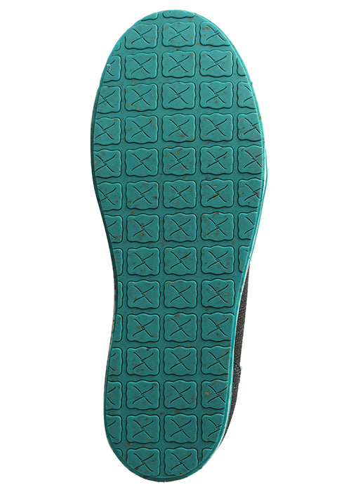 Twisted X Women's Teal Scroll Kick's