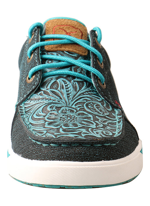 Twisted X Women's Teal Scroll Kick's