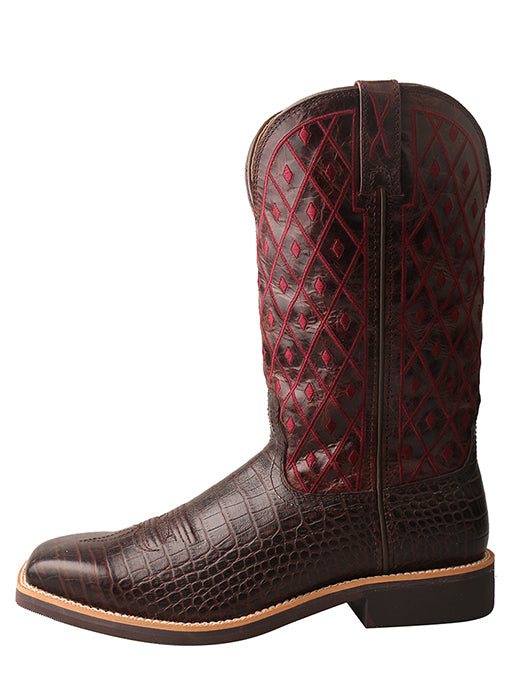 Twisted X Women’s Top Hand Boot – Coffee/Burgundy - RM Tack & Apparel