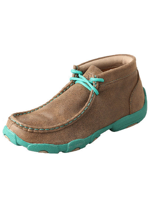 Twisted X Youth Chukka Turquoise/Bomber Driving Mocs
