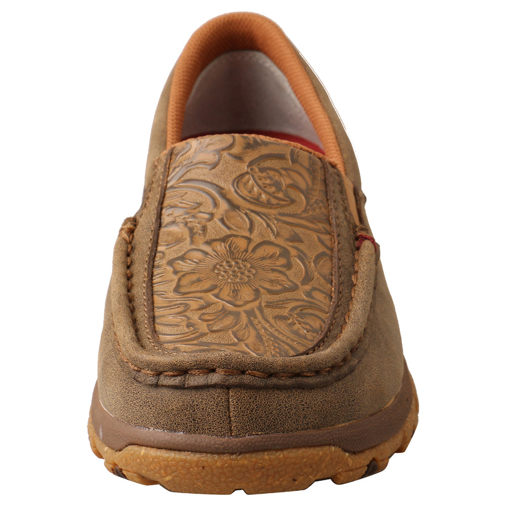 Twisted X Women's Tooled Slip-On Driving Moc Shoe