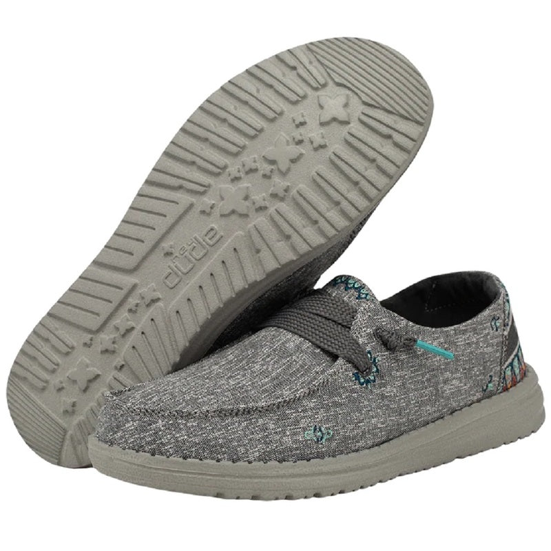 Hey Dude Women's Wendy Flora Tulip Grey Shoes – RM Tack & Apparel