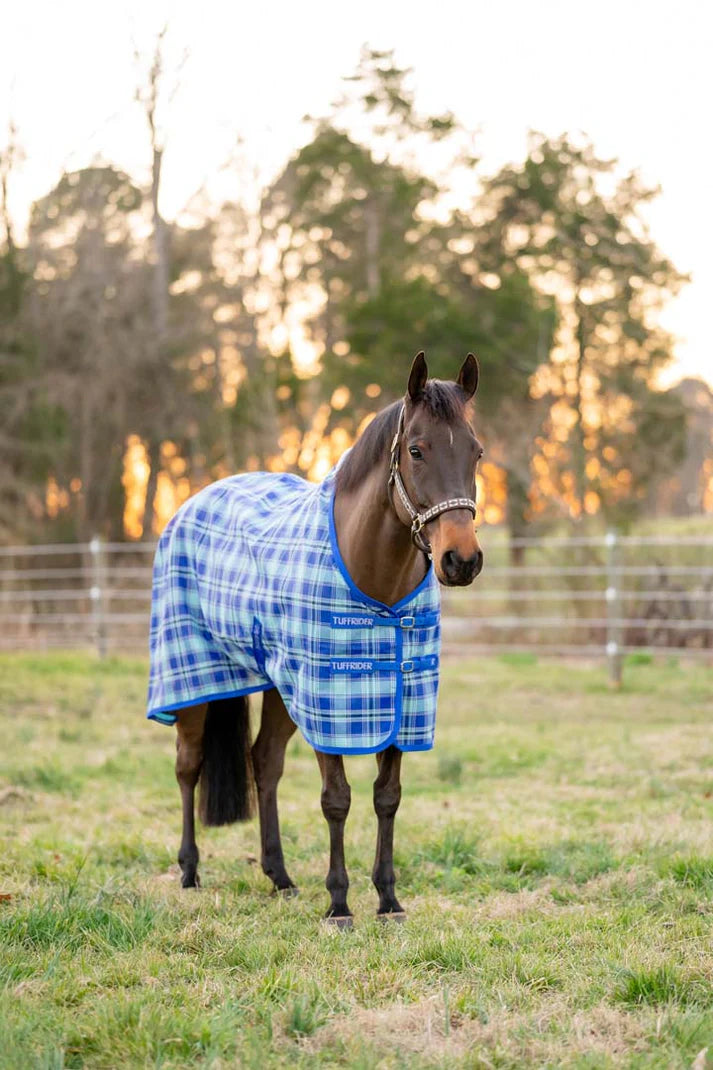 Tuff Rider Textilene Fly Sheet- Sky Blue