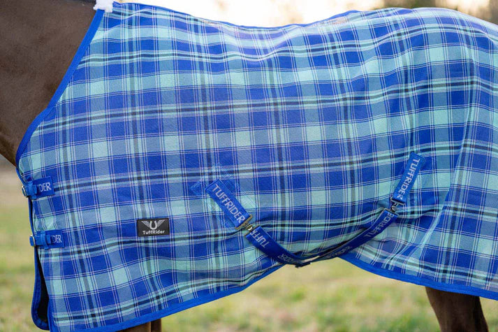 Tuff Rider Textilene Fly Sheet- Sky Blue