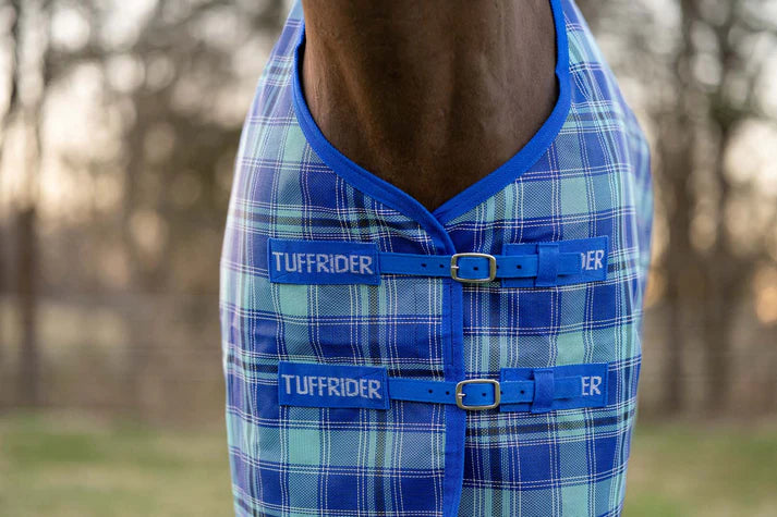 Tuff Rider Textilene Fly Sheet- Sky Blue