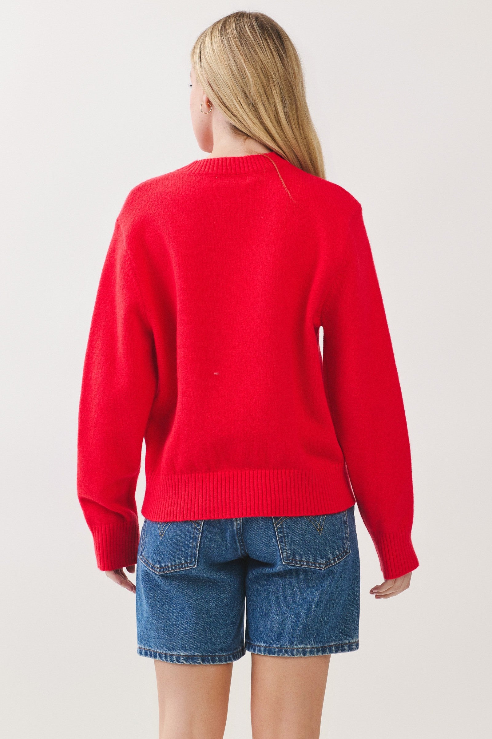 W Horseshoe Graphic Knit Sweater