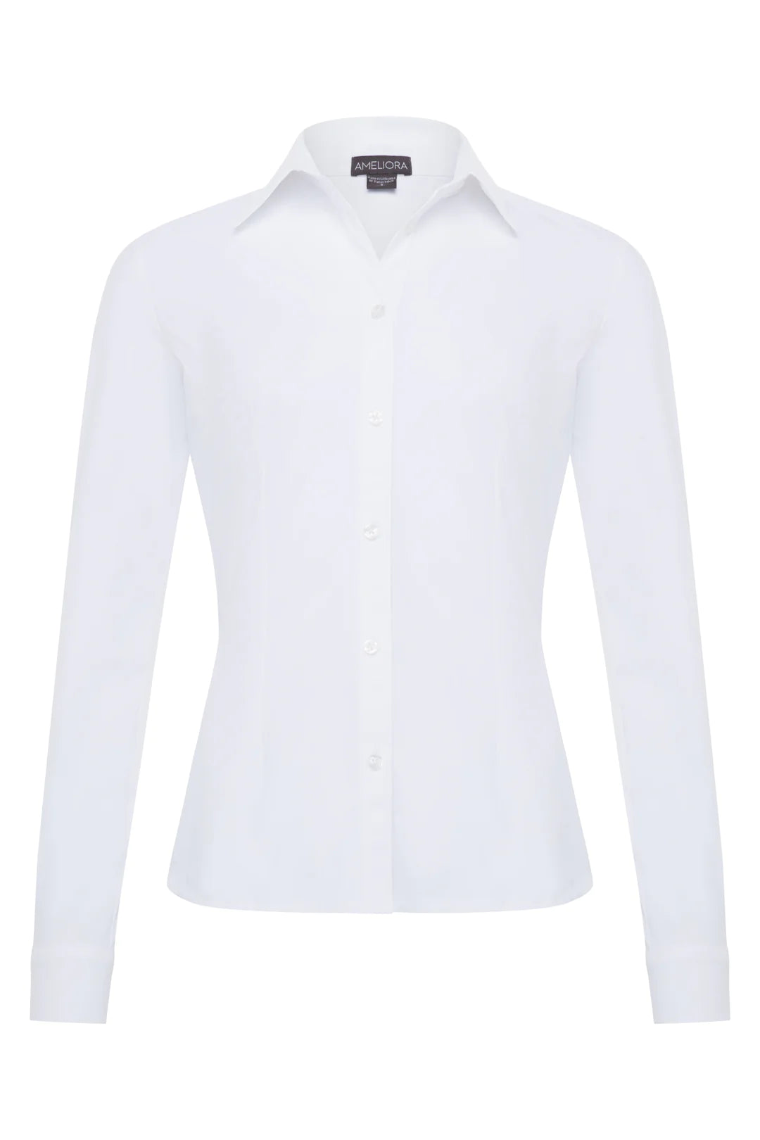 THE DAWN FITTED BUTTON UP SHIRT IN WHITE