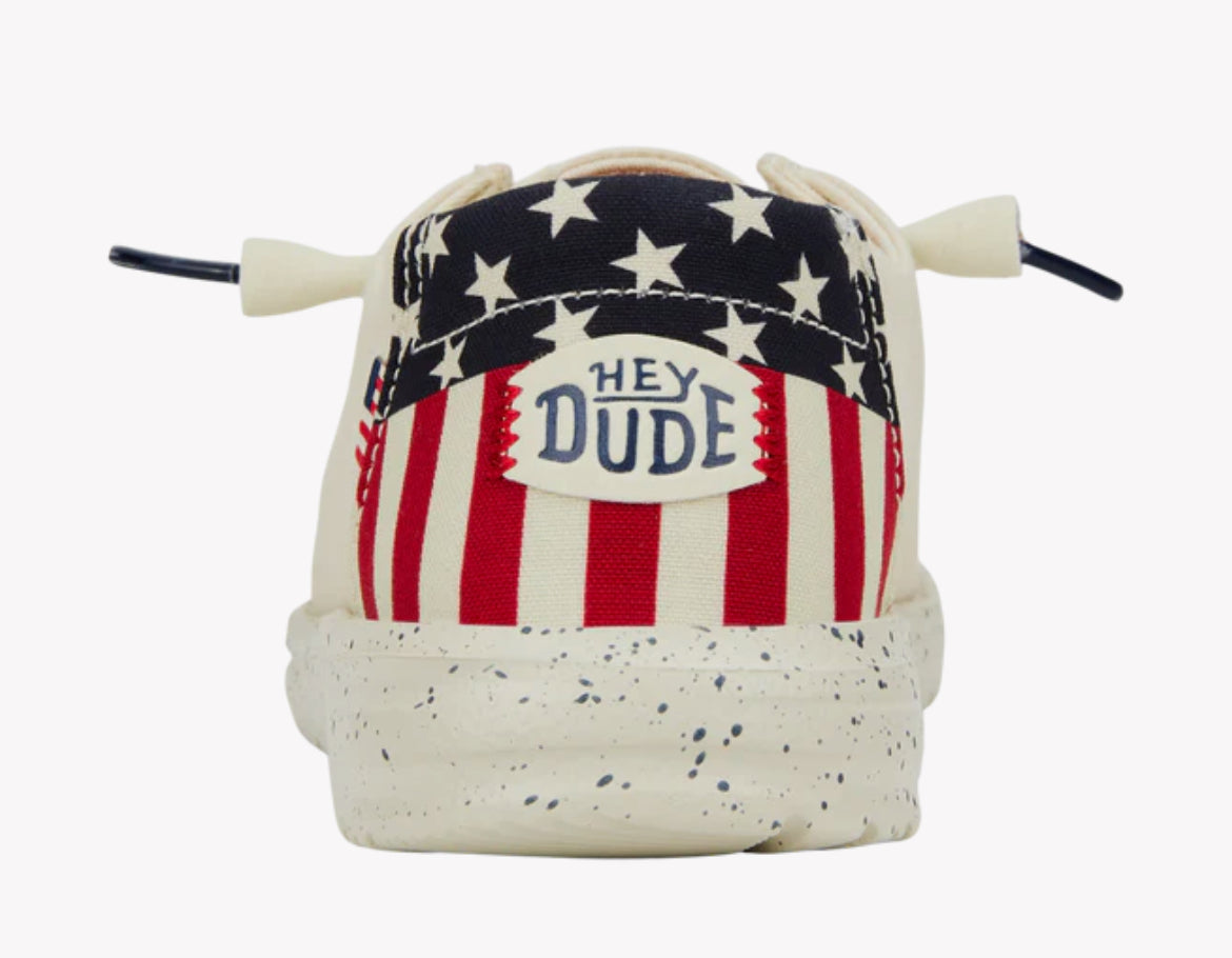 Hey Dude Wendy Americana Off White Shoes