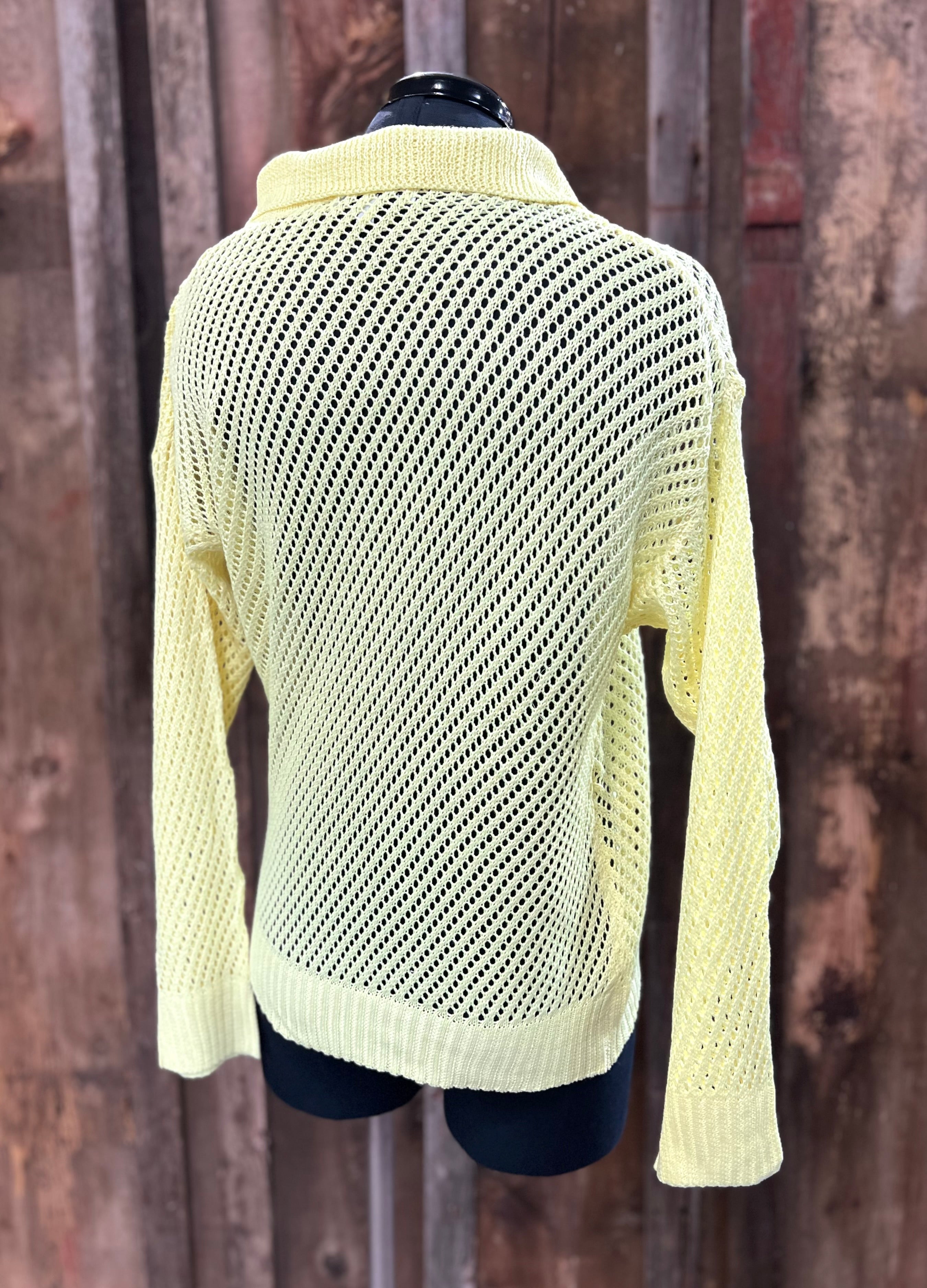 Neon Yellow Knit Sweater