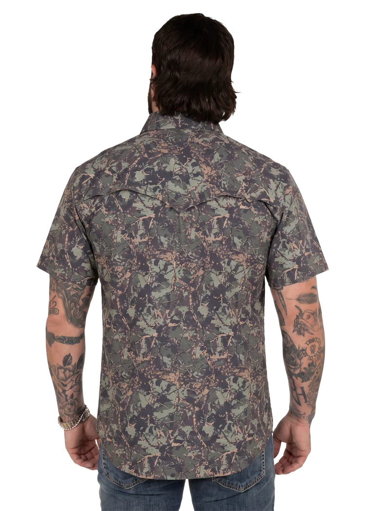 M Rock & Roll Koe Wetzel x TEK Western Camo Short Sleeve Shirt