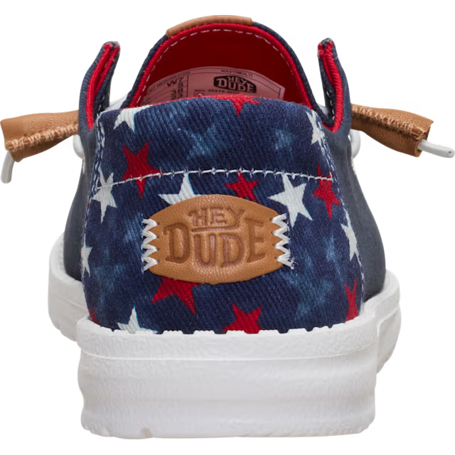 Women’s Hey Dude Wendy Americana Navy Stars