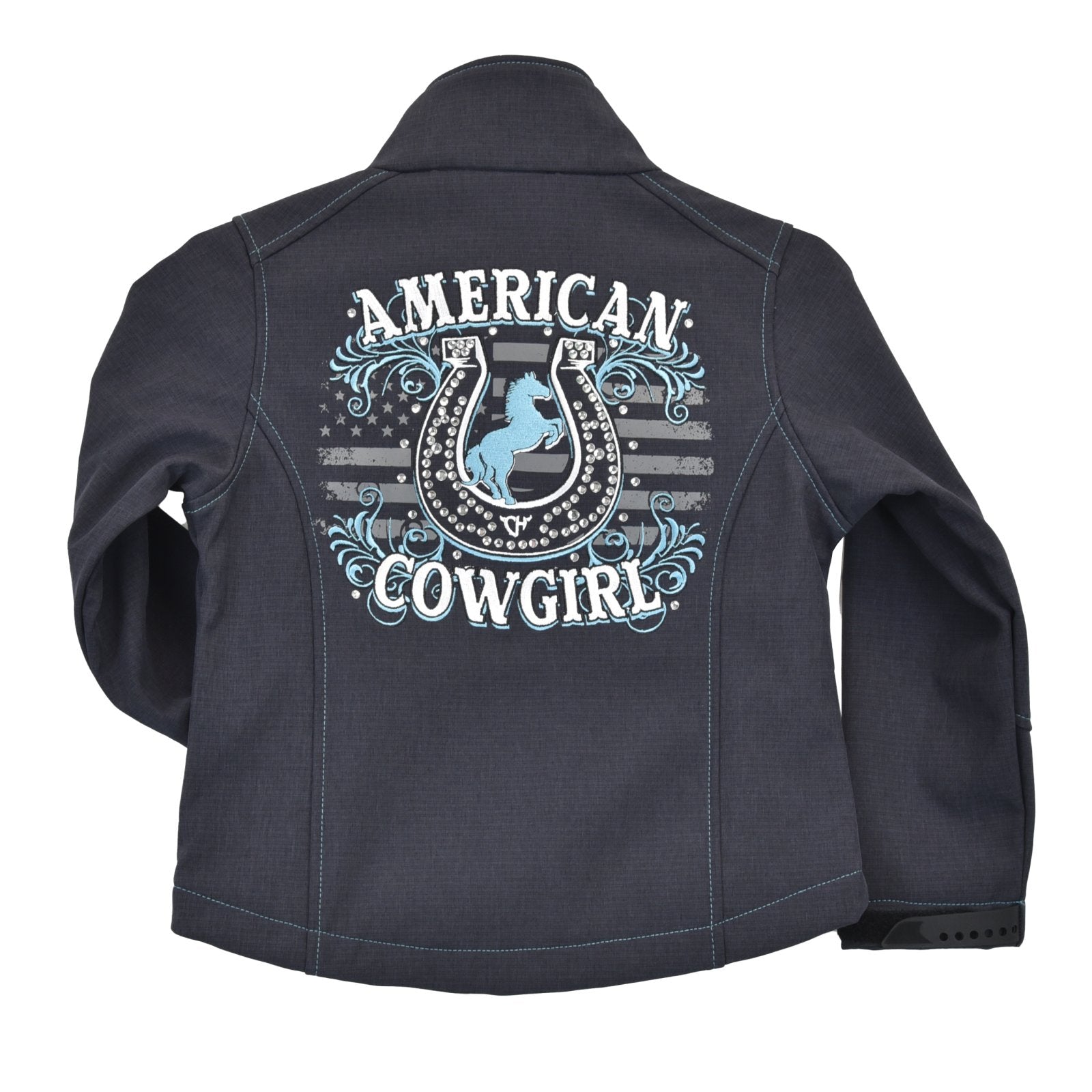 Cowgirl Hardware Youth American Cowgirl Softshell Jacket - Smoke