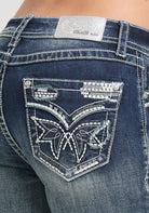 EZ Dark Wash Stitch Pocket Jean 34"INSEAM