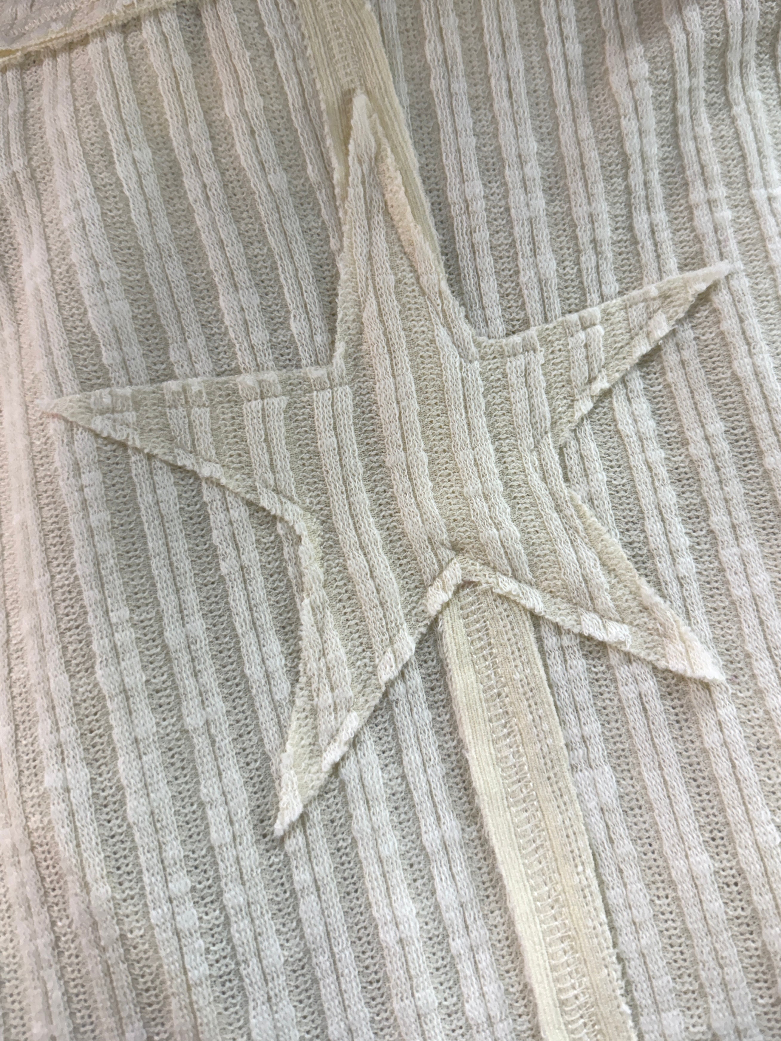 Ribbed Short Sleeve Star Top