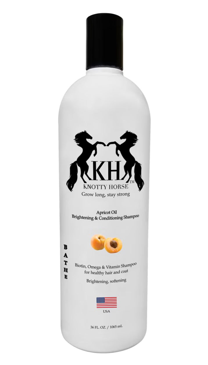 Knotty Horse Apricot Oil Brightening Shampoo - RM Tack & Apparel