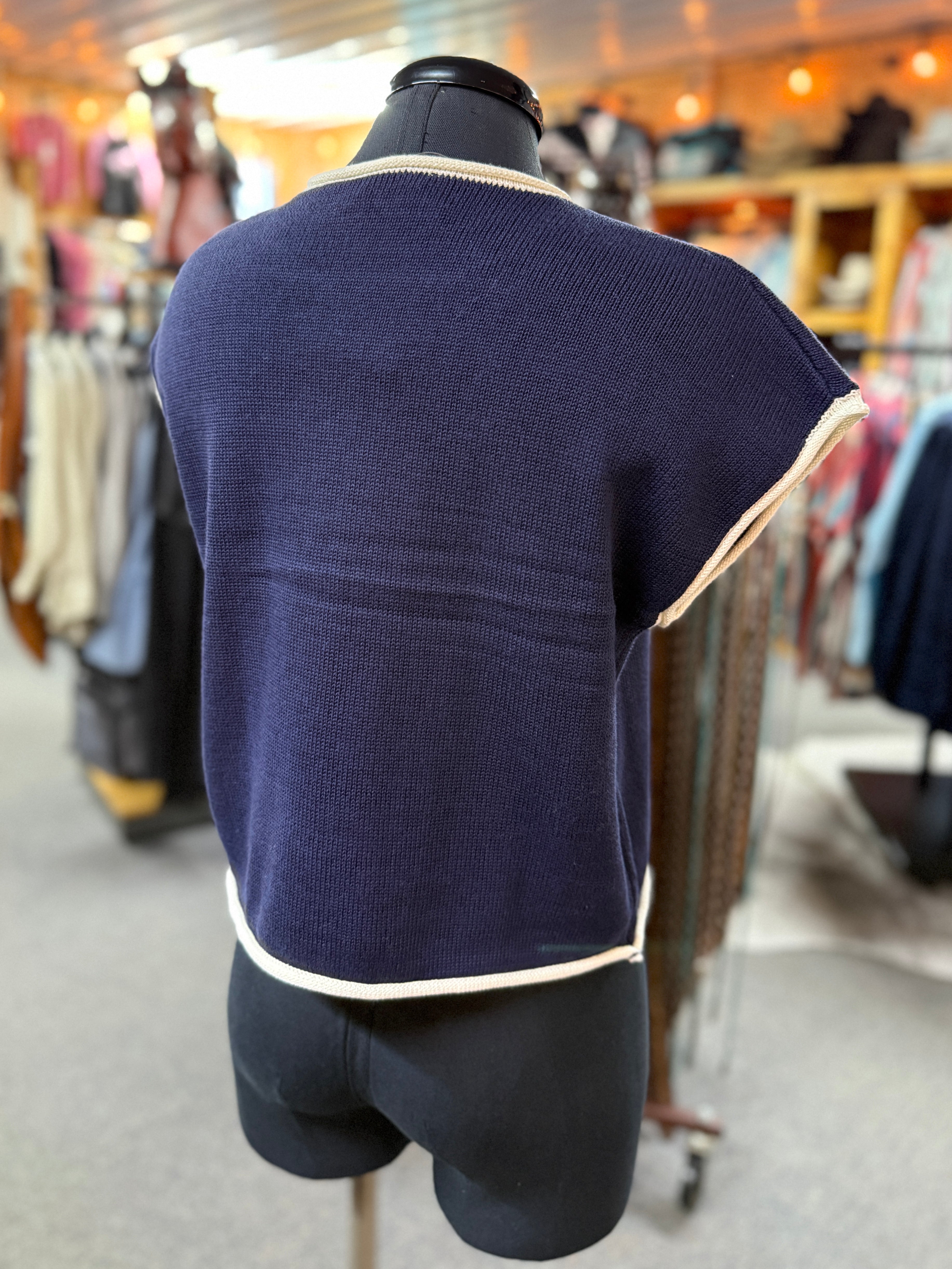 American Flag Knit Top