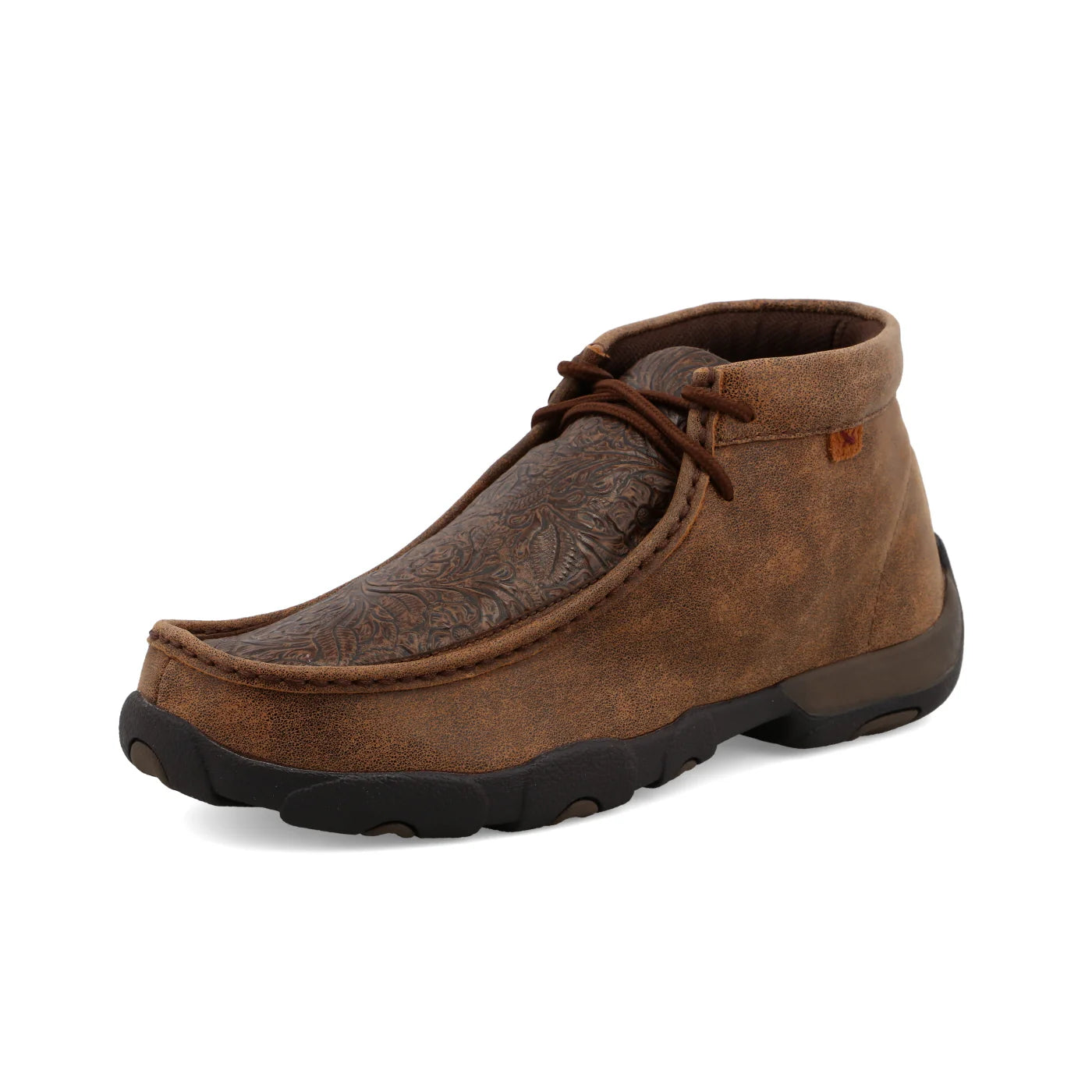Men’s Chocolate Tooled Chukka Driving Moc - RM Tack & Apparel