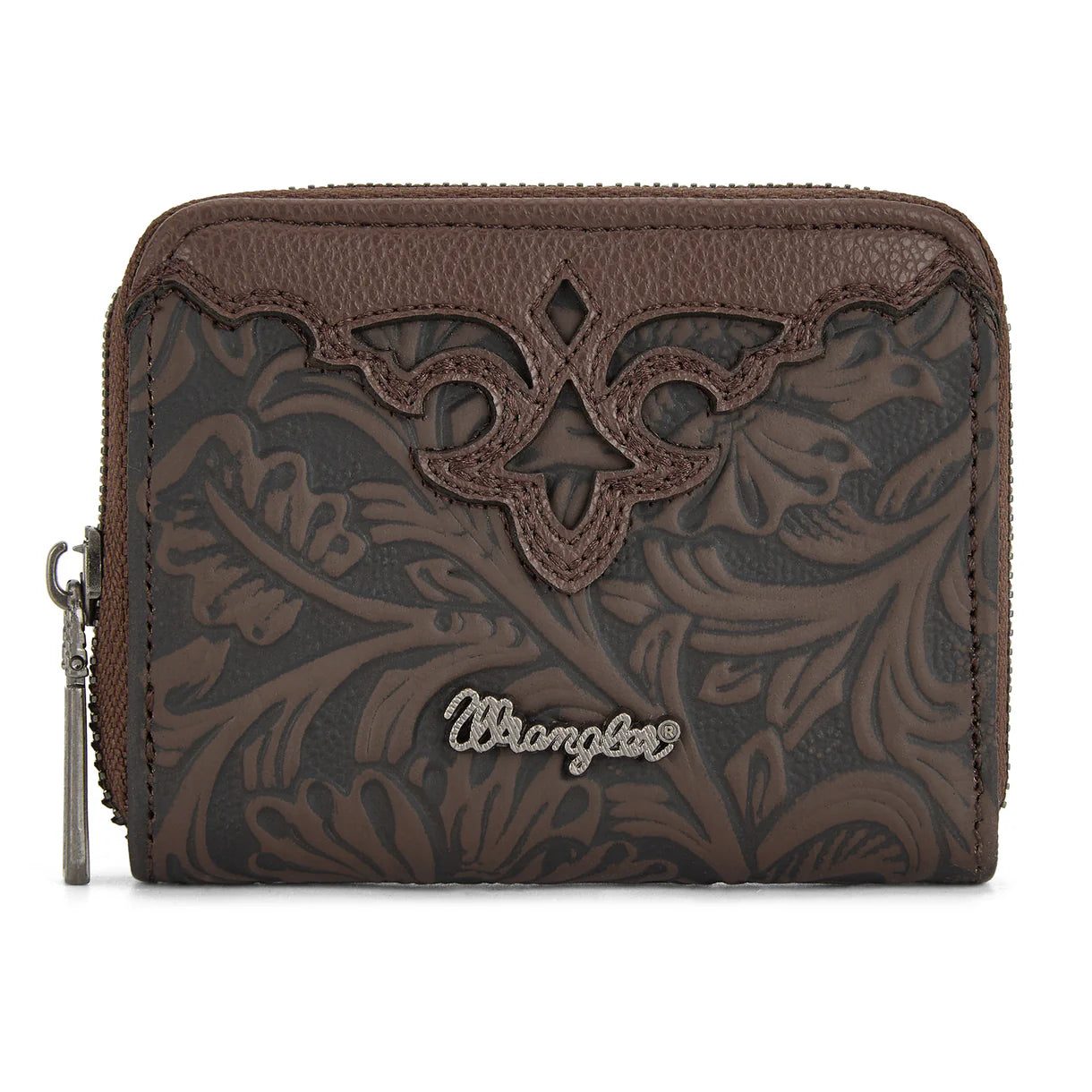 Wrangler Tooled Zip-Around Wallet