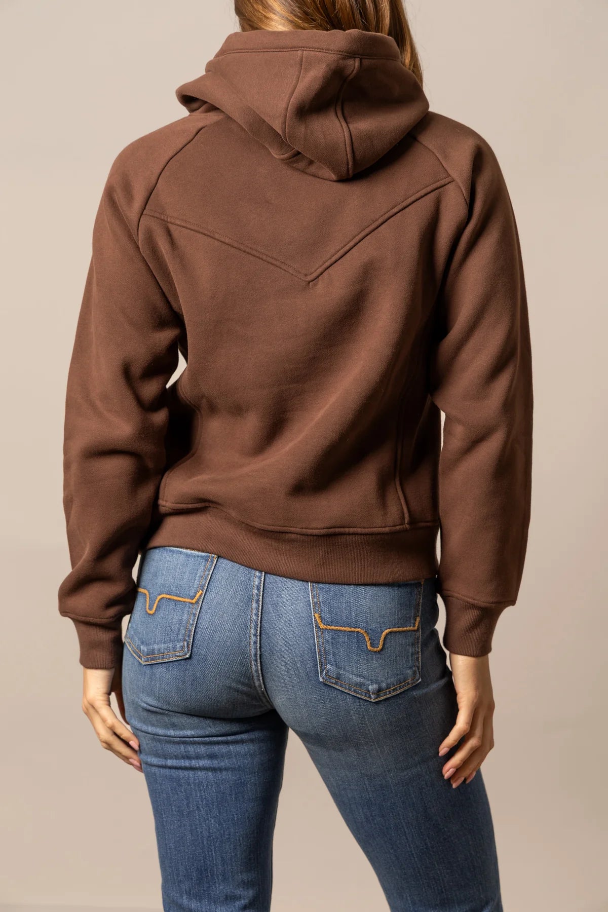 KIMES ELLA HOODIE SWEATSHIRT IN BROWN