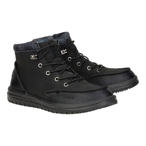 Hey Dude Bradley Classic Leather Black Boot