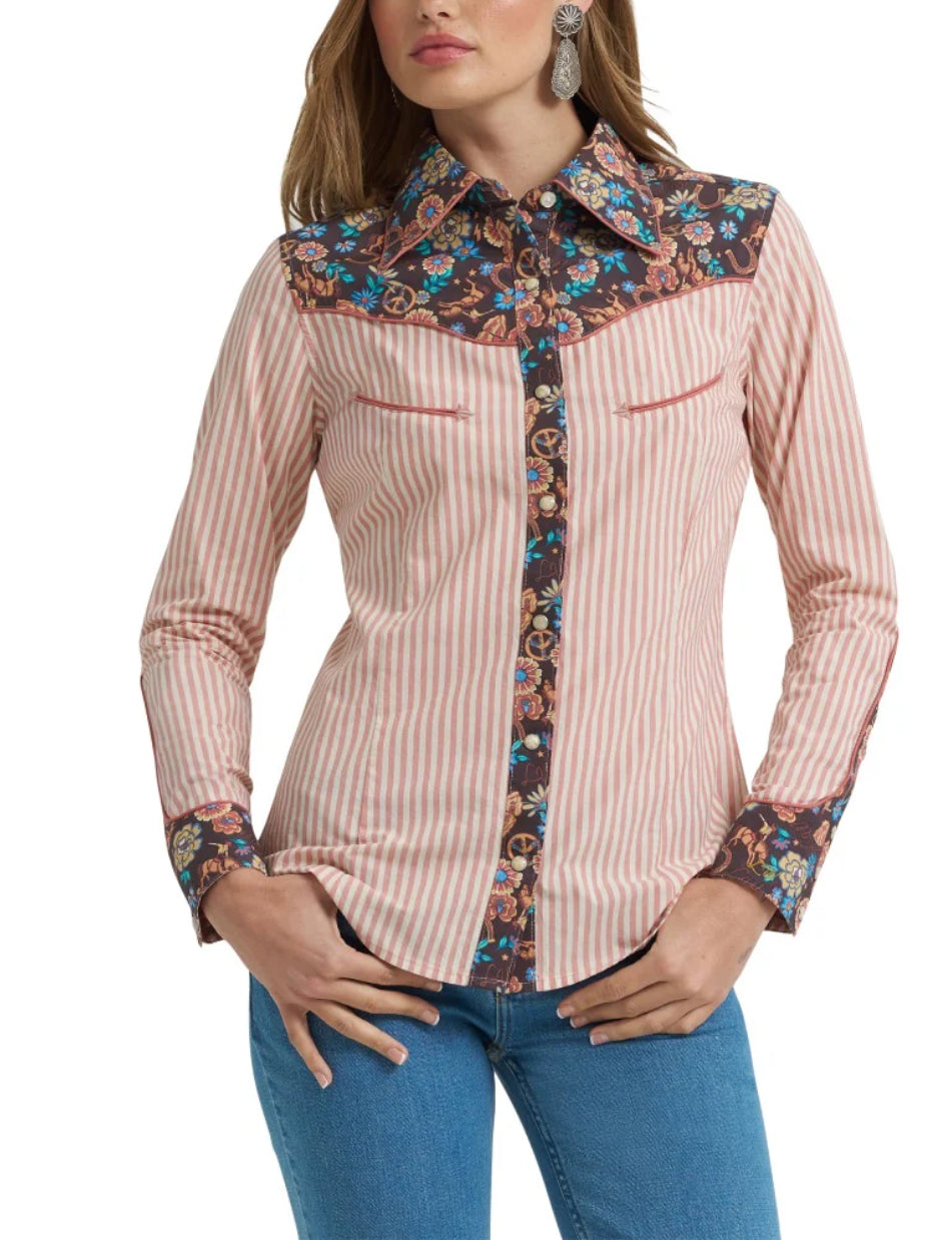 Wrangler X Lainey Wilson Womens Prairie Print Shirt - RM Tack & Apparel