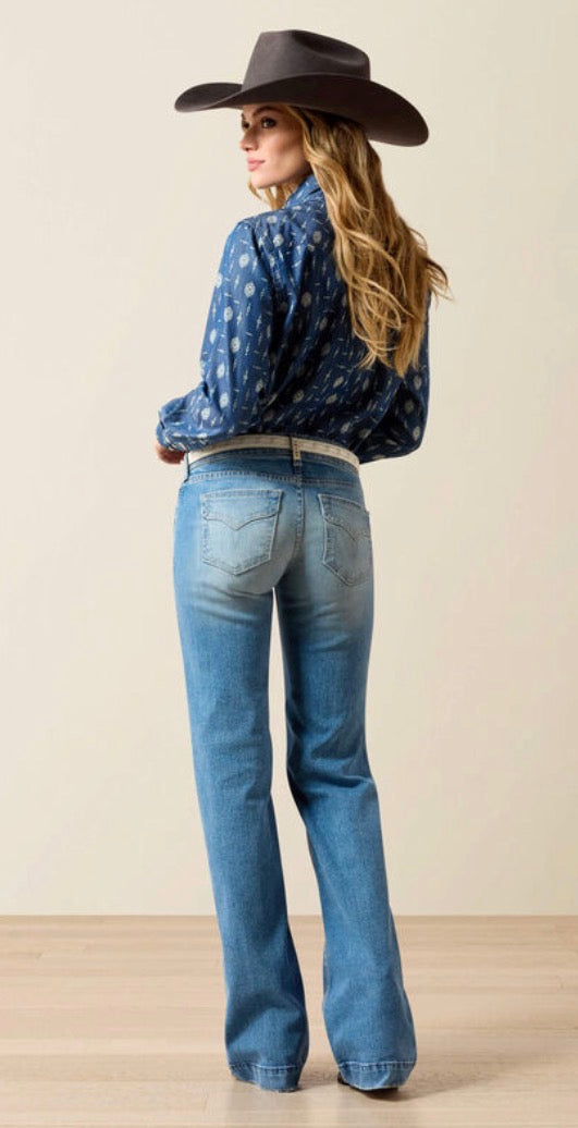 Women’s Ariat Mid Rise Clara Trouser Jean - RM Tack & Apparel