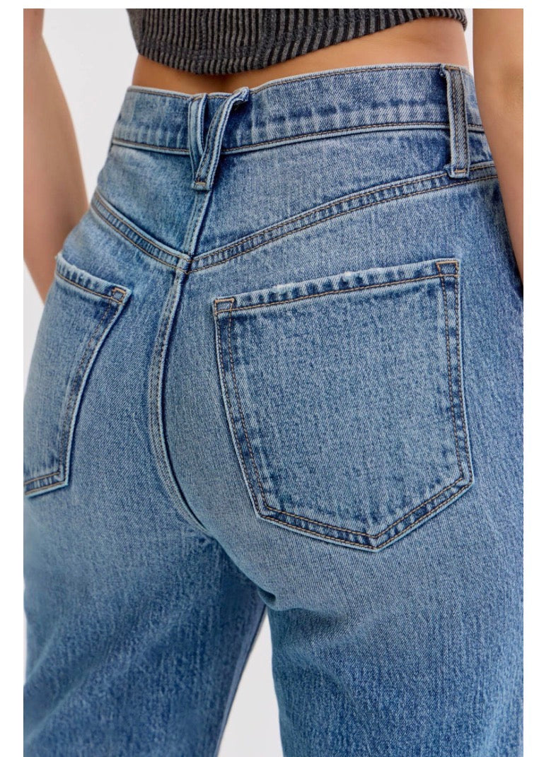 CELLO Super High Rise Dad Jean w/ Cuff