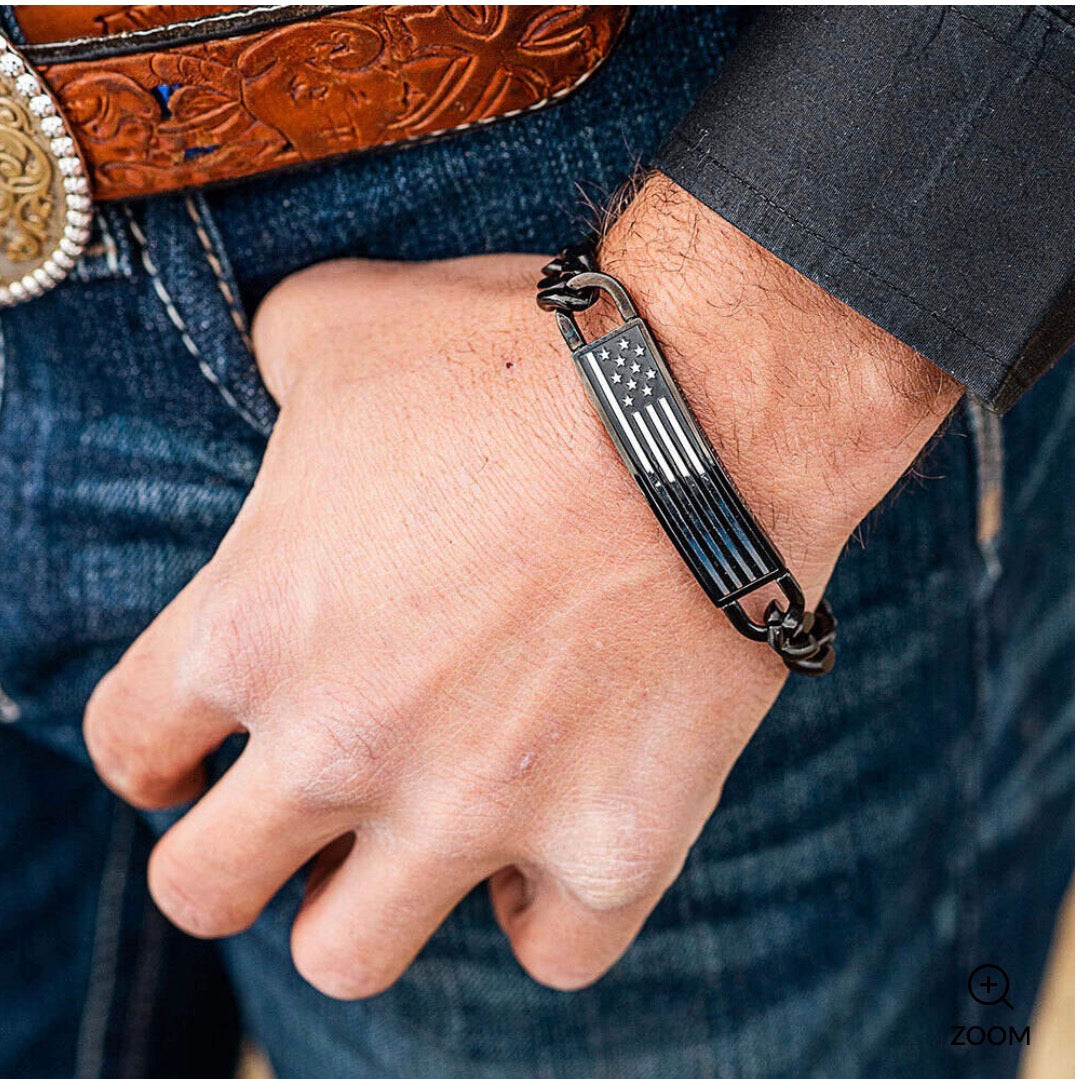 Montana Silversmiths Let Freedom Ring ID Bracelet