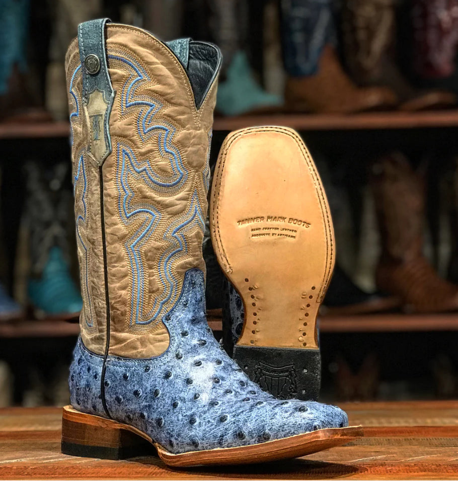 Tanner Mark “BlueBonnet” Ostrich Boots