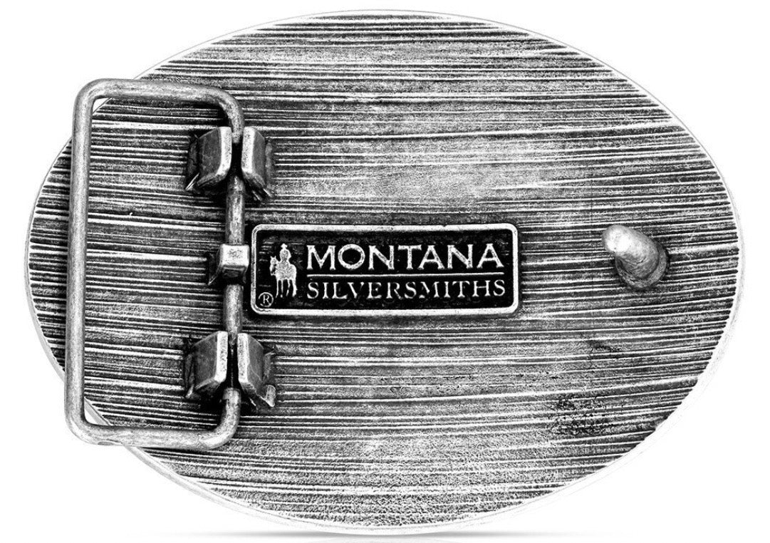 Show Steer Antiqued Belt Buckle